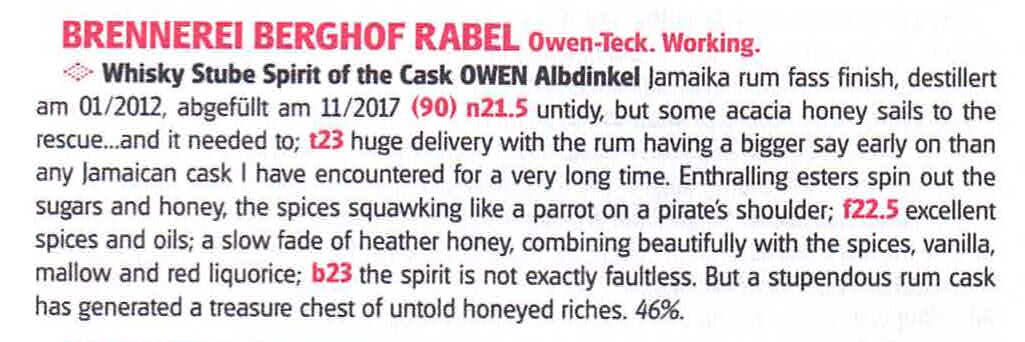 90 Points Whisky bible 2019
